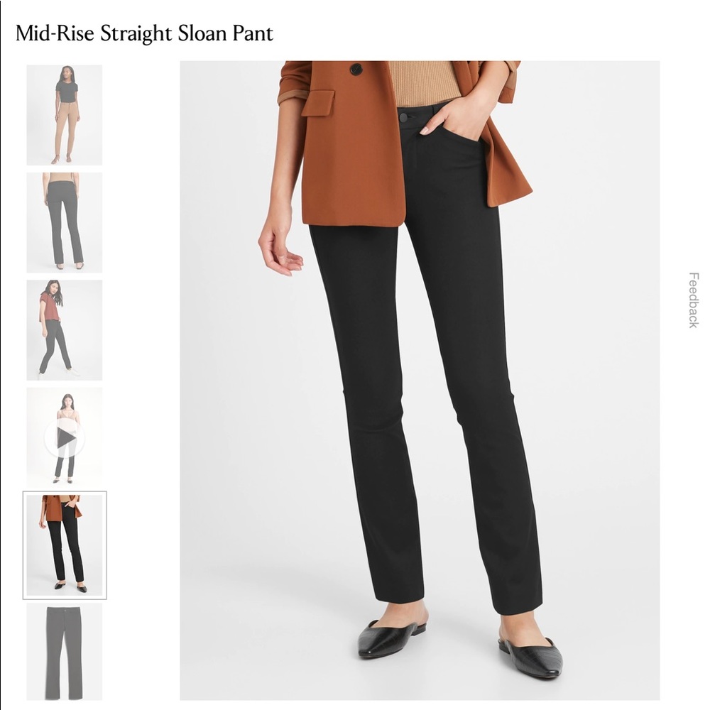 Banana Republic Sloan Straight Pants Sz 0 Petite